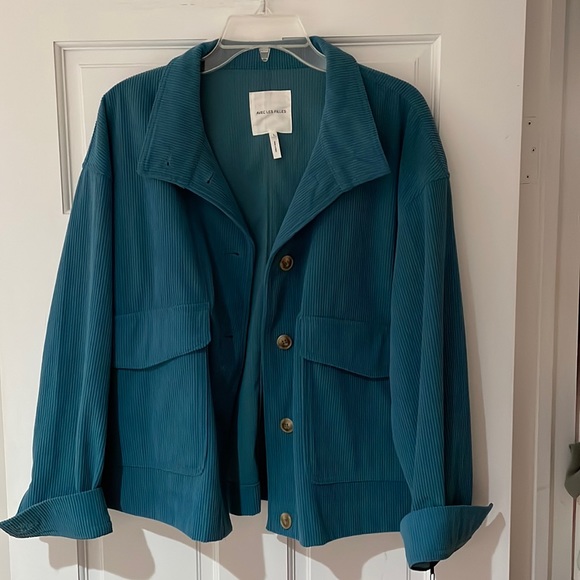 Avec Les Filles Jackets & Blazers - NWT Avec Les Filles Blue corduroy jacket in size large